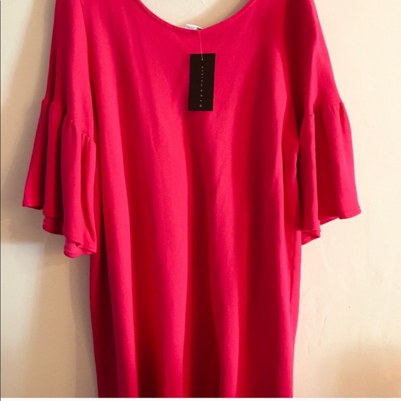 bryn walker pink bamboo cotton comfort dress - Picture 4 of 5